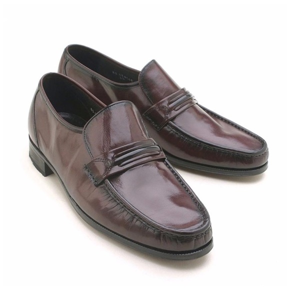 Florsheim Como Black Cherry Cavello Leather Slip-On Loafers main image 8